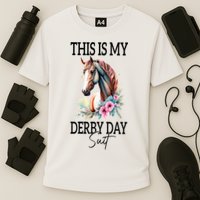 This Is My Derby Day Suit Horse Racing Cooling Performance Crew T-Shirt