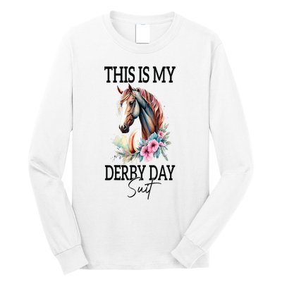 This Is My Derby Day Suit Horse Racing Long Sleeve Shirt