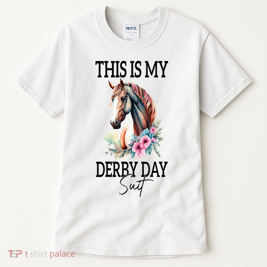 This Is My Derby Day Suit Horse Racing Tall T-Shirt