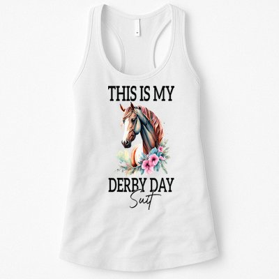 This Is My Derby Day Suit Horse Racing Womens Tank Top