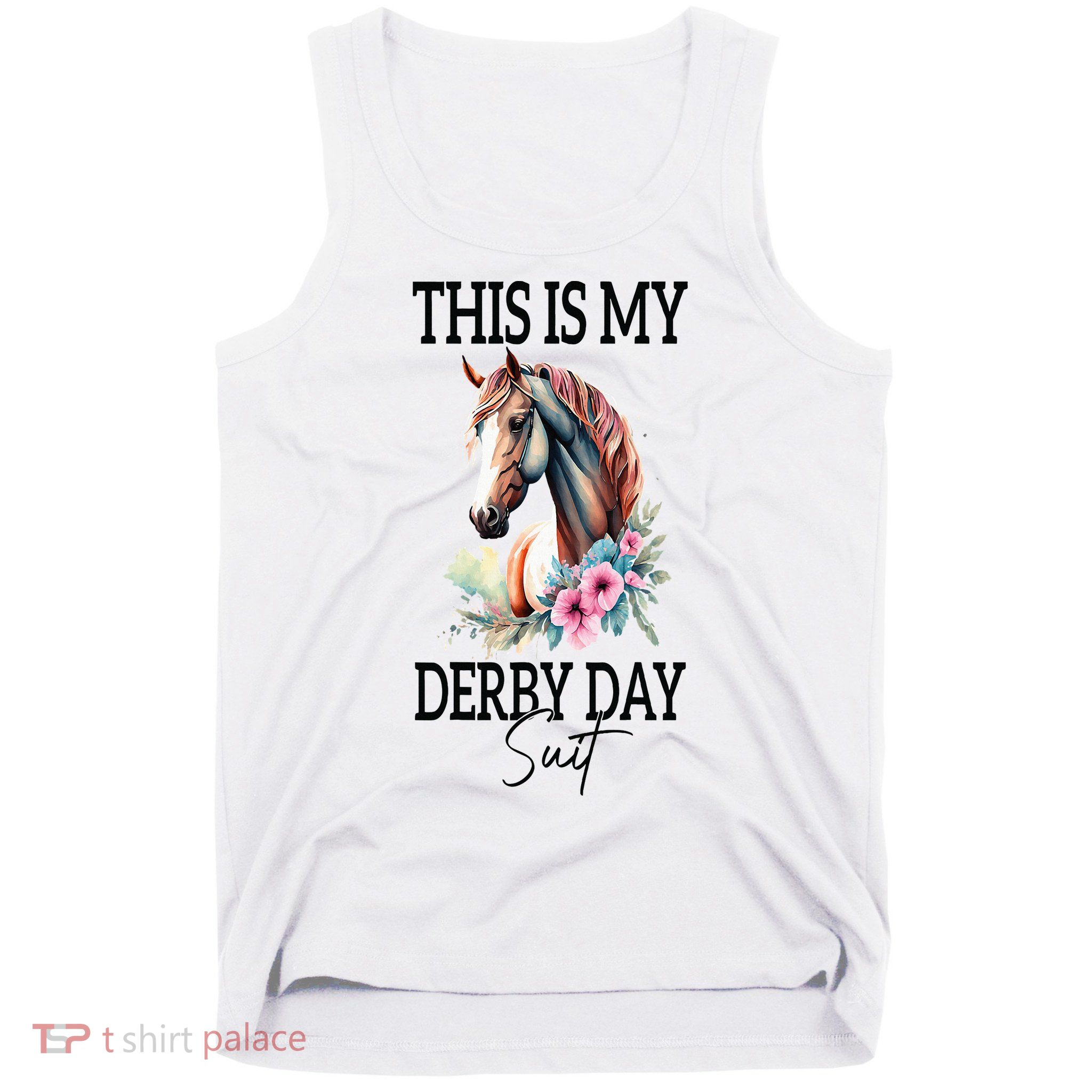 This Is My Derby Day Suit Horse Racing Tank Top