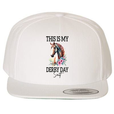 This Is My Derby Day Suit Horse Racing Wool Snapback Cap