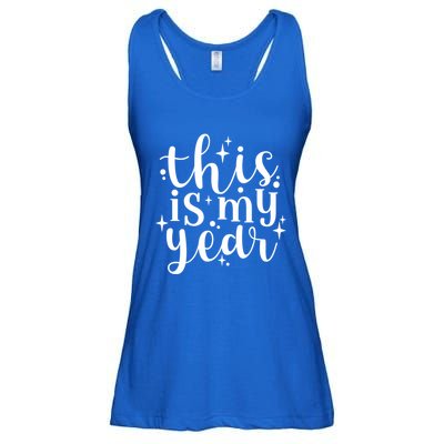 This Is My Year New Year Party Design Gift Ladies Essential Flowy Tank