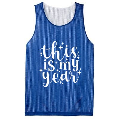 This Is My Year New Year Party Design Gift Mesh Reversible Basketball Jersey Tank