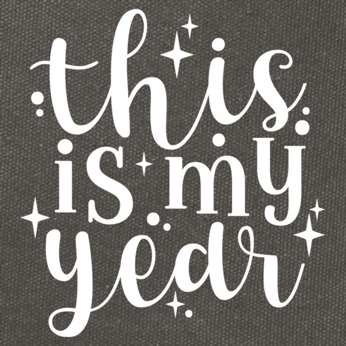 This Is My Year New Year Party Design Gift Cotton Canvas Backpack