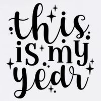 This Is My Year New Year Party Design Gift Garment-Dyed Sweatshirt