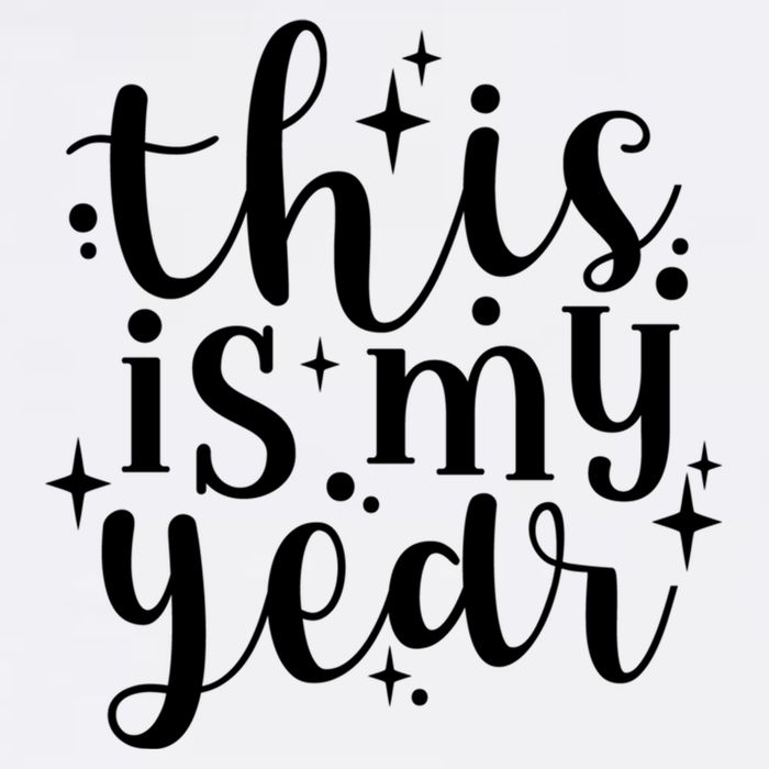 This Is My Year New Year Party Design Gift Garment-Dyed Sweatshirt