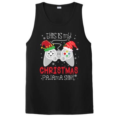 This Is My Christmas Pajama Gamer Video Game Lover Santa Hat Gift PosiCharge Competitor Tank