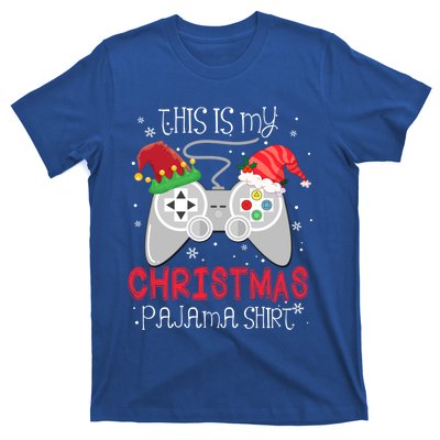 This Is My Christmas Pajama Gamer Video Game Lover Santa Hat Gift T-Shirt