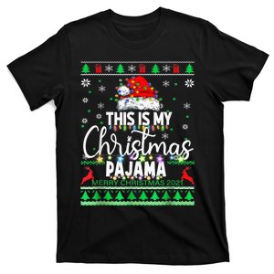 This Is My Christmas Pajama Shirt Lights  Wo Kid T-Shirt