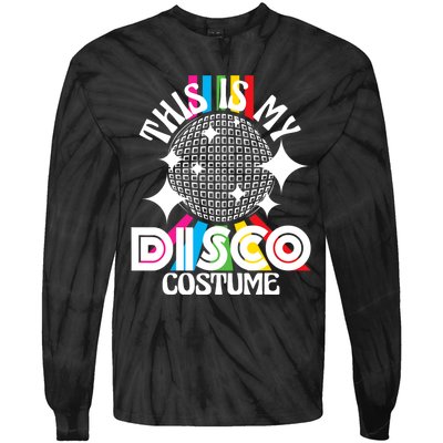 This Is My Disco Costume 1970s Funky Party 70s Groove Tie-Dye Long Sleeve Shirt