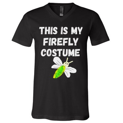 This Is My Firefly Costume Lightning Insect Bugs V-Neck T-Shirt