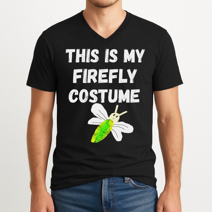 This Is My Firefly Costume Lightning Insect Bugs V-Neck T-Shirt