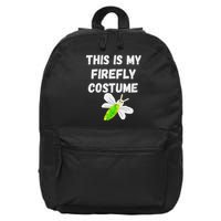This Is My Firefly Costume Lightning Insect Bugs 16 in Basic Backpack
