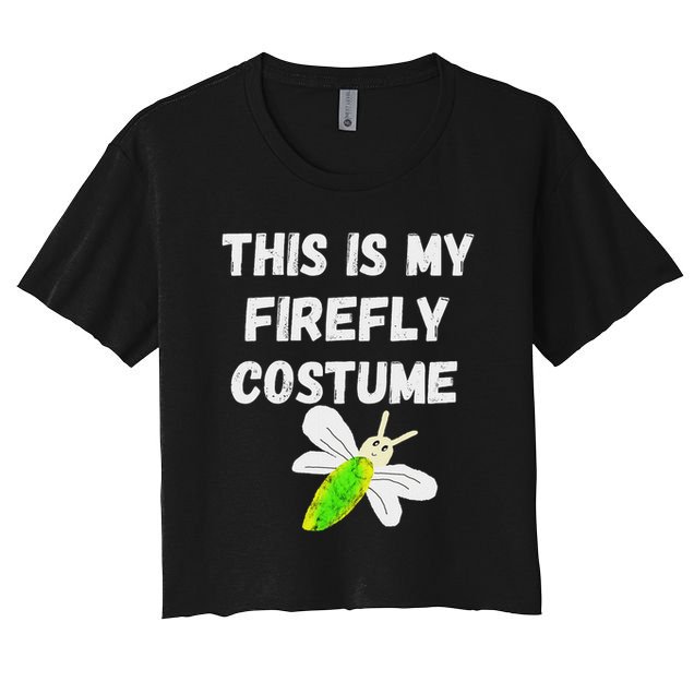 This Is My Firefly Costume Lightning Insect Bugs Crop Top