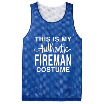 This Is My Authentic Fire Costume: Funny Halloween Joke Funny Gift Mesh Reversible Basketball Jersey Tank