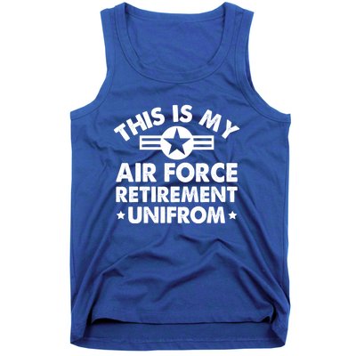 This Is My Air Force Retiret Uniform Veteran Retiret Gift Tank Top