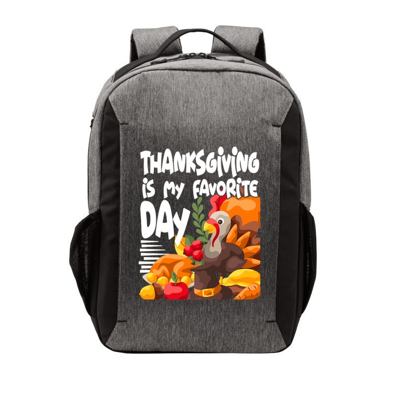 Thanksgiving Is My Favorite Day Turkey Vector Backpack