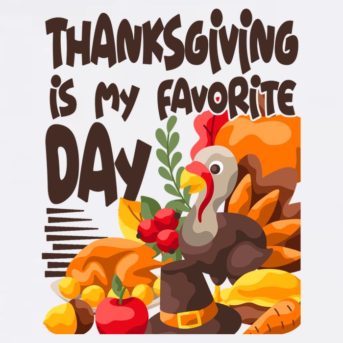 Thanksgiving Is My Favorite Day Turkey Button