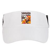 Thanksgiving Is My Favorite Day Turkey Adult Drive Performance Visor