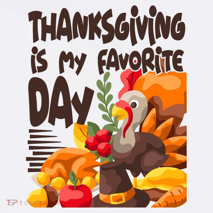 Thanksgiving Is My Favorite Day Turkey Flatbill Hat