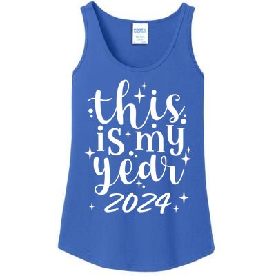 This Is My Year 2024 New Years 2024 Party Design Gift Ladies Essential Tank