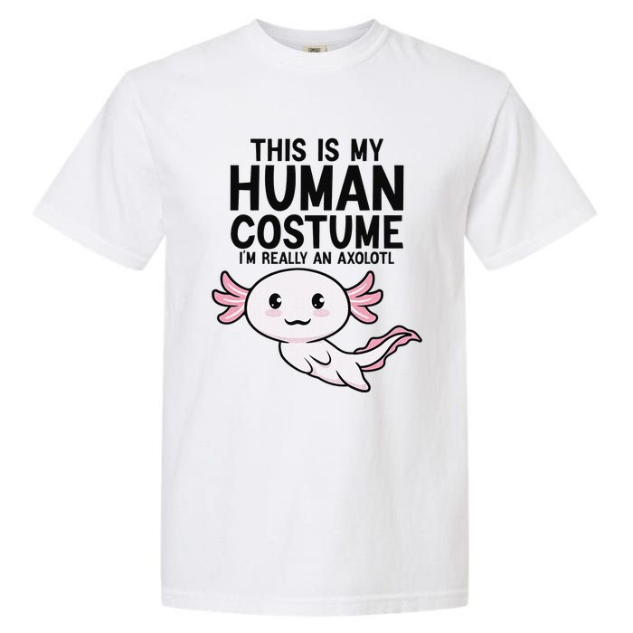 This Is My Human Costume I'm Really An Axolotl  Garment-Dyed Heavyweight T-Shirt