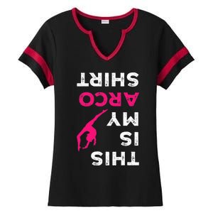 This Is My Acro  Gymnastics Gymnast Acrobatics  Ladies Halftime Notch Neck Tee