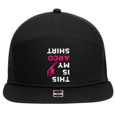 This Is My Acro  Gymnastics Gymnast Acrobatics  7 Panel Mesh Trucker Snapback Hat