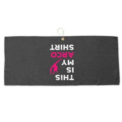 This Is My Acro  Gymnastics Gymnast Acrobatics  Large Microfiber Waffle Golf Towel
