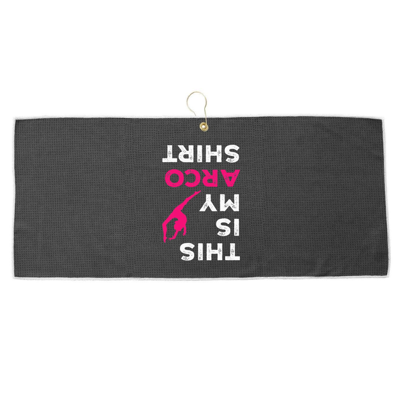 This Is My Acro  Gymnastics Gymnast Acrobatics  Large Microfiber Waffle Golf Towel