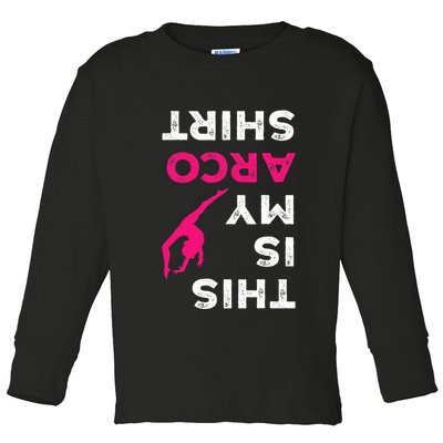 This Is My Acro  Gymnastics Gymnast Acrobatics  Toddler Long Sleeve Shirt