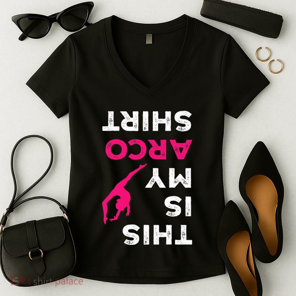 This Is My Acro  Gymnastics Gymnast Acrobatics  Women's V-Neck T-Shirt