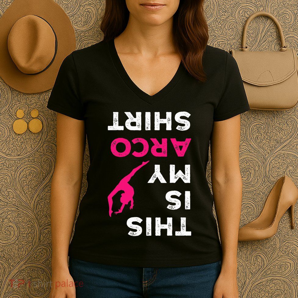 This Is My Acro  Gymnastics Gymnast Acrobatics  Women's V-Neck T-Shirt