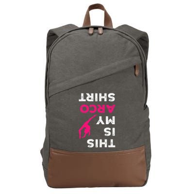 This Is My Acro  Gymnastics Gymnast Acrobatics  Cotton Canvas Backpack