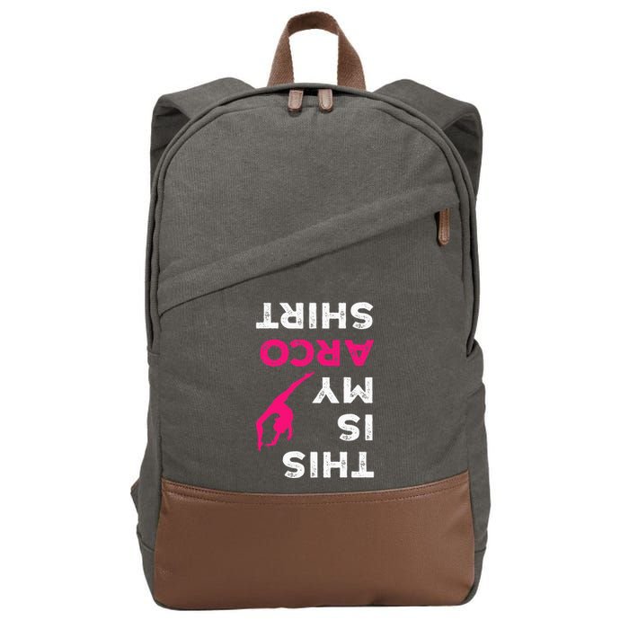 This Is My Acro  Gymnastics Gymnast Acrobatics  Cotton Canvas Backpack