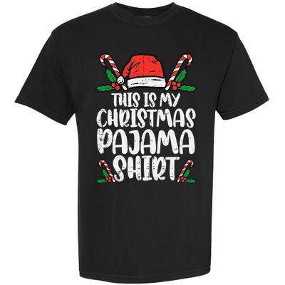 This Is My Christmas Pajama Funny Xmas Pjs Garment-Dyed Heavyweight T-Shirt