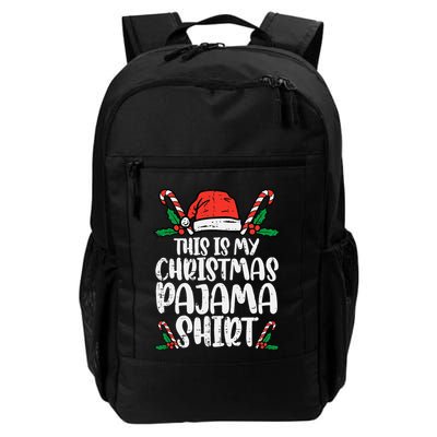 This Is My Christmas Pajama Funny Xmas Pjs Backpack