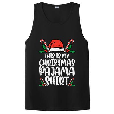 This Is My Christmas Pajama Funny Xmas Pjs PosiCharge Competitor Tank