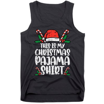 This Is My Christmas Pajama Funny Xmas Pjs Tank Top
