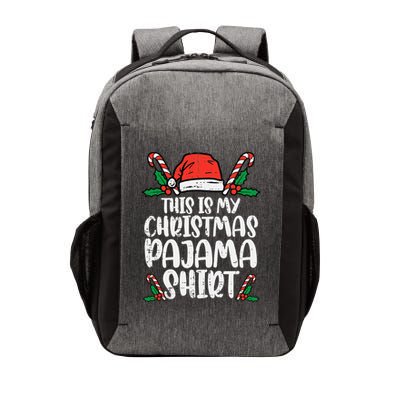 This Is My Christmas Pajama Funny Xmas Pjs Vector Backpack