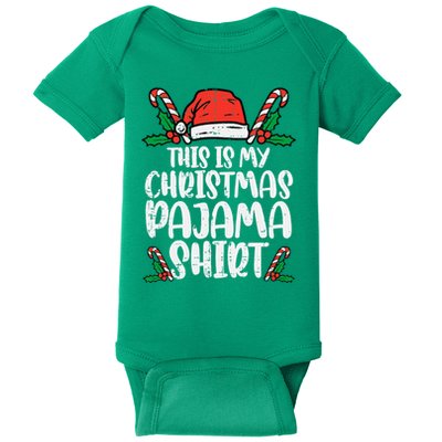 This Is My Christmas Pajama Funny Xmas Pjs Baby Bodysuit