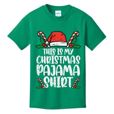 This Is My Christmas Pajama Funny Xmas Pjs Kids T-Shirt