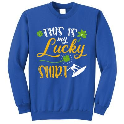 This Is My Lucky Surfing Shamrock Gift St Patricks Day Gift Sweatshirt