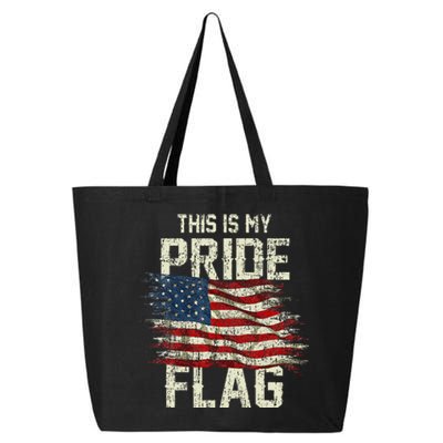 This Is My Pride Flag USA American 4th Of July Patriotic 25L Jumbo Tote