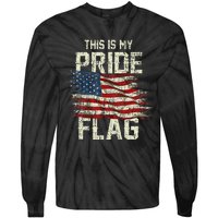 This Is My Pride Flag USA American 4th Of July Patriotic Tie-Dye Long Sleeve Shirt