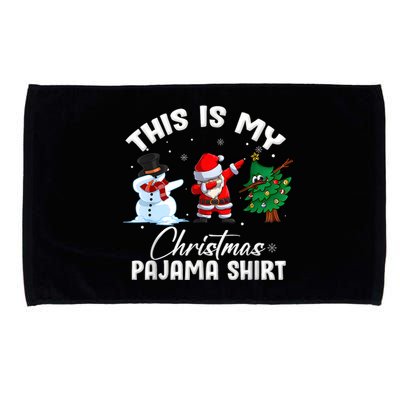 This Is My Christmas Pajama Funny Matching Family Microfiber Hand Towel