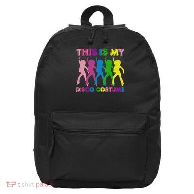 This Is My Disco Costume Family Party 1970s 16 in Basic Backpack