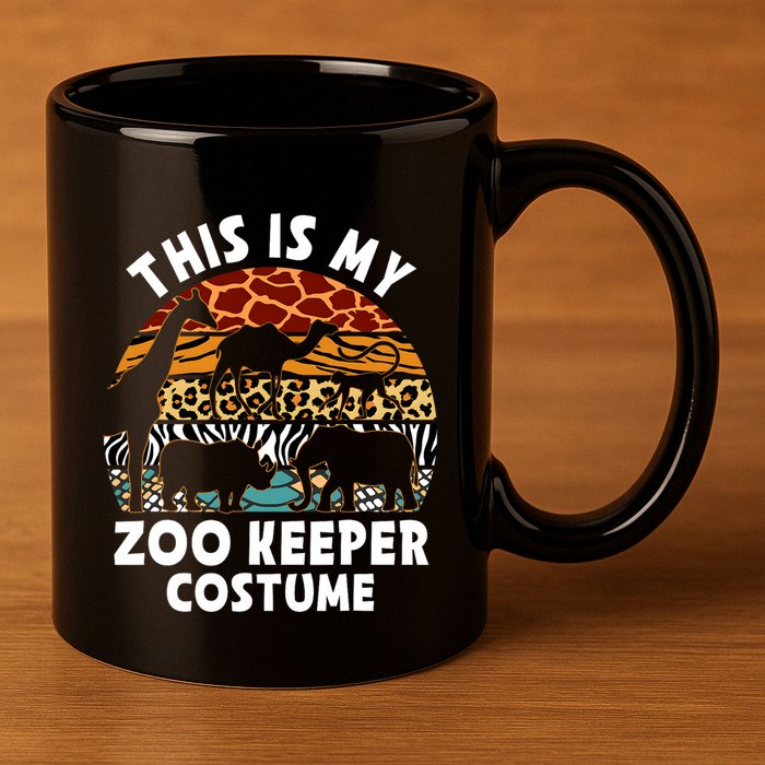 This Is My Zoo Keeper Costume Zoo Garden Animal Lover Keeper 11oz C Handle Ceramic Mug