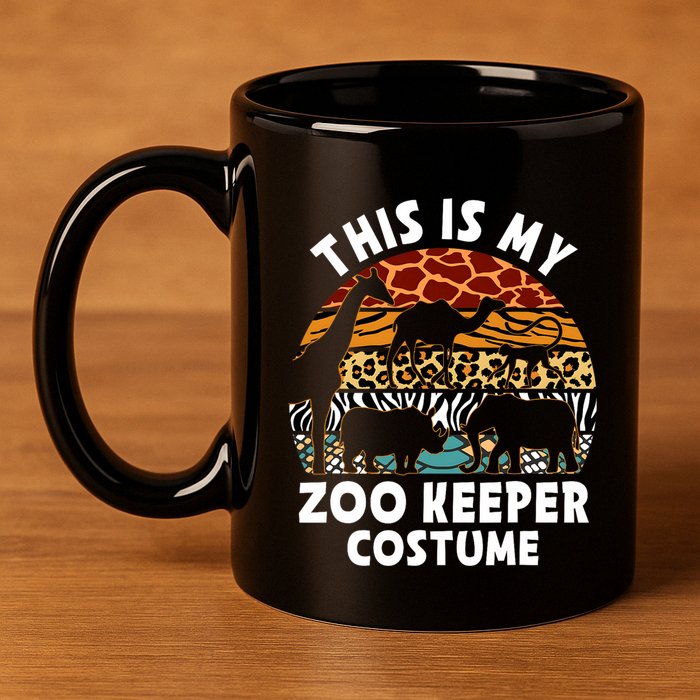 This Is My Zoo Keeper Costume Zoo Garden Animal Lover Keeper 11oz C Handle Ceramic Mug